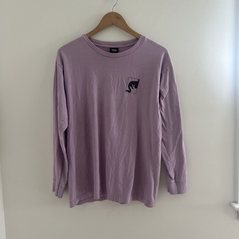 Vintage Y2K Obey Wake Up Consume Repeat Long Sleeve T-Shirt Purple M Skate